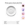 Imagem de KIT com 6 Pires  da xicara chá empilhável