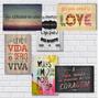Imagem de Kit Com 6 Placas Em Mdf - Frases Motivacionais - R+ Adesivos