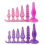 Imagem de Kit Com 6 Plugl Anal Estimulantes Em Silicone Dilatador Conforto Sex Shop