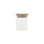 Imagem de Kit com 6 Potes de Vidro Porta Mantimento Hermético com Tampa de Bambu 200ml