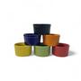 Imagem de Kit Com 6 Ramekin Molheira Colorido Em Porcelana Canelado 150 Ml - VÁRIAS VARIEDADES