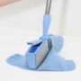 Imagem de Kit Com 6 Refil Para Vassoura Rodo Mop Wave Pano Azul Em Microfibra