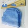 Imagem de Kit Com 6 Refil Para Vassoura Rodo Mop Wave Pano Azul Em Microfibra
