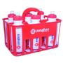 Imagem de Kit Com 6 Squeezes + Cesta Porta Garrafas Zona Livre 500ml