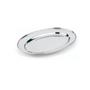 Imagem de Kit Com 6 Travessas Rasas De Inox Oval Grande 33,8cm KEHOME