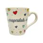 Imagem de Kit Com 6 Xicaras De Porcelana 110ml Com Palavras Motivacionais Para Café Chá Tulipinha