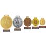 Imagem de Kit com 60 Medalhas Rema Honra Ao Mérito 40mm com Fita Ouro/Prata/Bronze