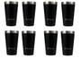 Imagem de Kit com 8 Copos Térmicos Pullo Fun 480ML Preto