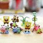 Imagem de Kit com 8 Figuras de Ação Kawaii - Bob Esponja e Patrick Estrela