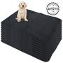Imagem de Kit com 9 Fraldas de Câes p/Chão 100x70 Preto 200 Lavagens - Alta Absorção - Ecológico