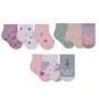 Imagem de Kit Com 9 Pares De Meias Lisas Para Crianças Kids Com Cano Baixo