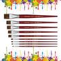 Imagem de Kit Com 9 Pinceis Condor Orelha De Boi Ref.484 - Condor