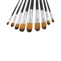 Imagem de Kit com 9 Pincéis Ovalados Extra Maciez Yj-190016 Bee Unique