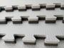 Imagem de Kit com 9 Tatames Dupla Face Cinza com Preto 50x50x2cm