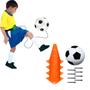 Imagem de Kit Com Bola De Treino De Futebol E Embaixadinha Com Cones