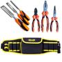 Kit Com Cinto Porta Ferramenta Amarelo 3 Alicates E 3 Formão - Idea Imagem de Kit Com Cinto Porta Ferramenta Amarelo 3 Alicates E 3 Formão