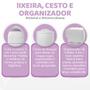 Imagem de Kit com Lixeira De Bebe Organizador de Fraldas e Cesto de Roupas Sujas Para Enxoval de Bebe Infantil