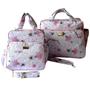Imagem de Kit Com Mochila Bolsas De Bebê 3Pçs Mala Bl Maternidade
