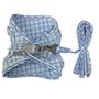 Imagem de Kit com Peitoral Xadrez + Guia Tamanho G - AZUL/BRANCO - Great Pets