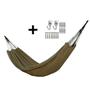 Imagem de Kit com Rede de Dormir Jeans Life Basic Amarelo com Preto + Gancho Life