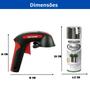Imagem de Kit com rust-oleum spray metalico prata + rust oleum aplicador comfort grip
