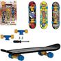 Imagem de Kit com skates de dedo com obstáculos mini skate com rampa brinquedo radical