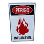 Imagem de KIT COMBO 10 Placa DE Sinalização PERIGO INFLAMAVEL 20 X 30