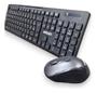 Imagem de Kit Combo De Teclado E Mouse Sem Fio Exbom Bk-s1000f Pt/br