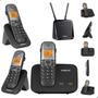 Imagem de Kit Combo Mini Central PABX Telefone Sem Fio TS 5150 com 2 Ramal Intelbras Com 1 Entrada Para Chip 4g Celular e 1 Entrada para linha Fixa