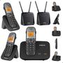 Imagem de Kit Combo Mini Central PABX Telefone Sem Fio TS 5150 com 2 Ramal Intelbras Com Entrada Para 2 Chips 4g Celular Dual Sim Chip