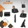 Imagem de Kit Combo Mini Central PABX Telefone Sem Fio TS 5150 com 4 Ramal Intelbras Com 1 Entrada Para Chip 4g Celular e 1 Entrada para linha Fixa