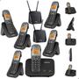 Imagem de Kit Combo Mini Central PABX Telefone Sem Fio TS 5150 com 5 Ramal Intelbras Com Entrada Para 2 Chips 4g Celular Dual Sim Chip