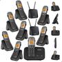 Imagem de Kit Combo Mini Central PABX Telefone Sem Fio TS 5150 com 7 Ramal Intelbras Com Entrada Para 2 Chips 4g Celular Dual Sim Chip