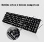 Imagem de Kit Combo Teclado e Mouse Com Fio USB para PC, Computador, Notebook  