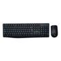 Imagem de Kit combo teclado e mouse sem fio slim multi conexão usb -