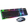 Imagem de Kit Combo Teclado Mouse Gamer USB RGB Computador Notebook PC