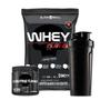 Imagem de Kit Combo Whey Turbo 907g Baunilha + Creatina 150g + Coqueteleira - Black Skull