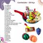 Imagem de Kit Comidinhas Crec Crec Com Frigideira Brinquedo Infantil