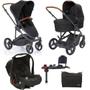 Imagem de Kit COMO 4 Black c Bebê Conforto+Base Isofix+Bolsa- ABCDesign