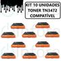 Imagem de Kit Compatível  Com 10 Tn3472 Para Hl-L6202DW Tn-3472 Tn3470 Tn-3470 Tn880 Tn-880 Hl-L5102dw L-5202dw Dcp-L5502DN