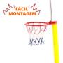 Imagem de Kit Completo Cesta Basquete Infantil Importway Com Bola