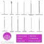 Imagem de Kit Completo Com 12 Instrumentos Manicure Pedicuro Cutemax