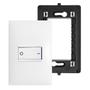Imagem de Kit Completo Interruptor Bipolar com Placa e Suporte 4x2 Legrand PIAL Plus+