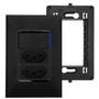 Imagem de Kit Completo Interruptor Com LED e Tomada Dupla 10A + 20A Com Placa e Suporte Legrand PIAL Plus+