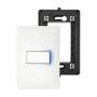 Imagem de Kit Completo Interruptor Simples com LED Azul Placa e Suporte 4x2 Legrand PIAL Plus+