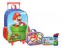 Imagem de Kit Completo Mochila Infantil Super Mario Bros Rodinhas G