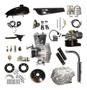 Imagem de Kit Completo Motor Bicicleta Motorizada 100Cc Prata Preto