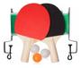 Imagem de Kit Completo Ping-Pong Raquetes Bolinha Rede Tênis De Mesa