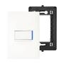 Imagem de Kit Completo Pulsador Minuteria com LED Placa e Suporte 4x2 Branco PIAL Plus+ Legrand