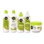 Imagem de Kit Completo Shampoo Condicionador Creme de Pentear Máscara Tratamento Acidificante Meu Liso Tratamento Ph Antiporos, Salon Line